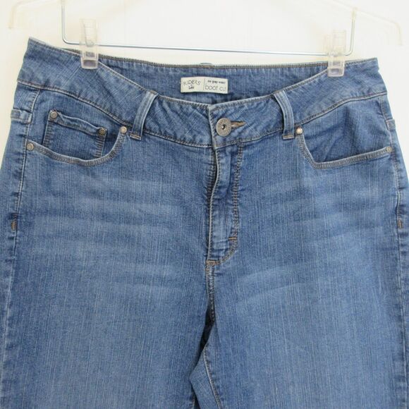 Riders by Lee Jeans Womens 16 M Blue No Gap Waist Bootcut Flap Pockets Stretch - Picture 2 of 13